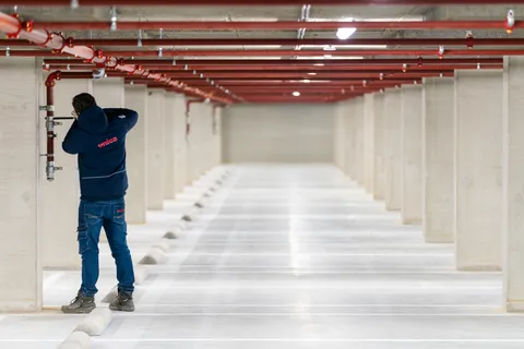 Sprinklerinstallatie modificatie parkeergarage