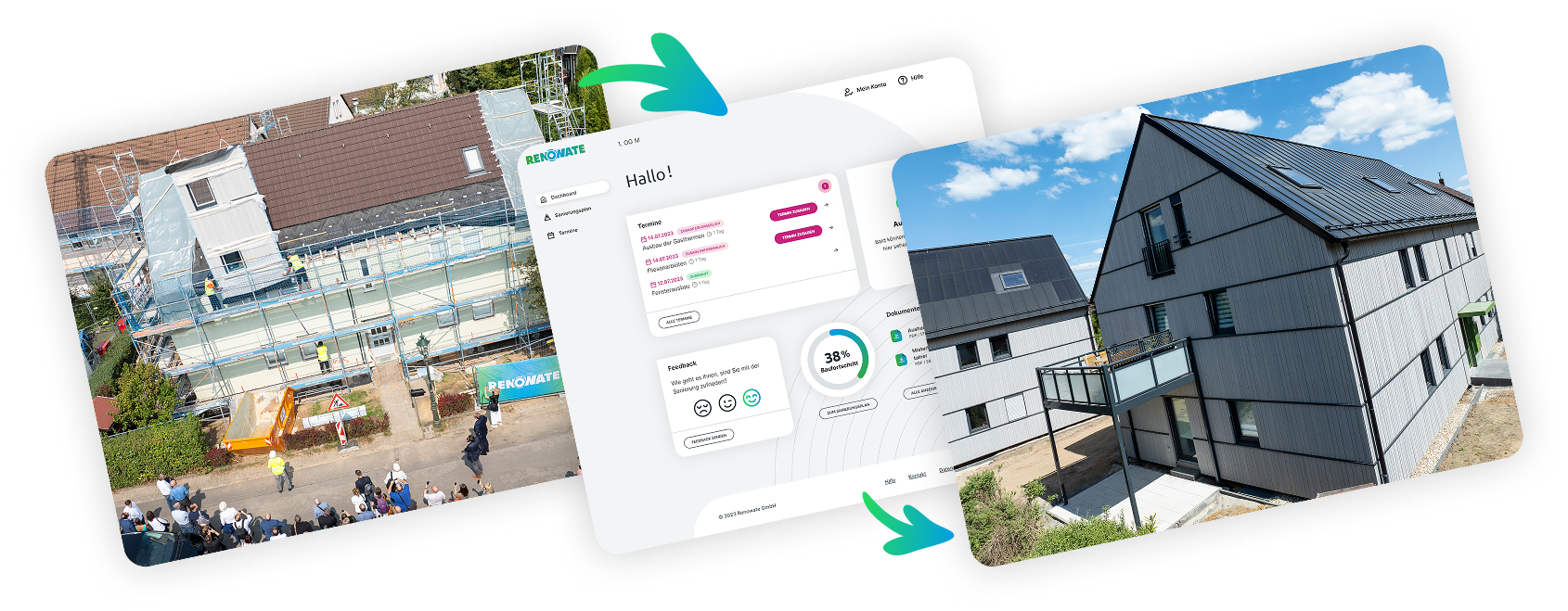 Renowate Plattform Mieterportal Screenshot
