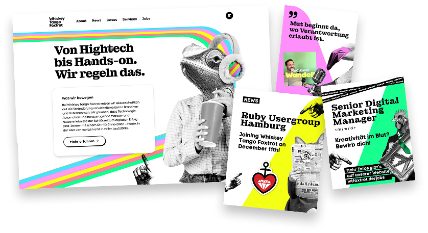 Website und Event Publications Screenshots