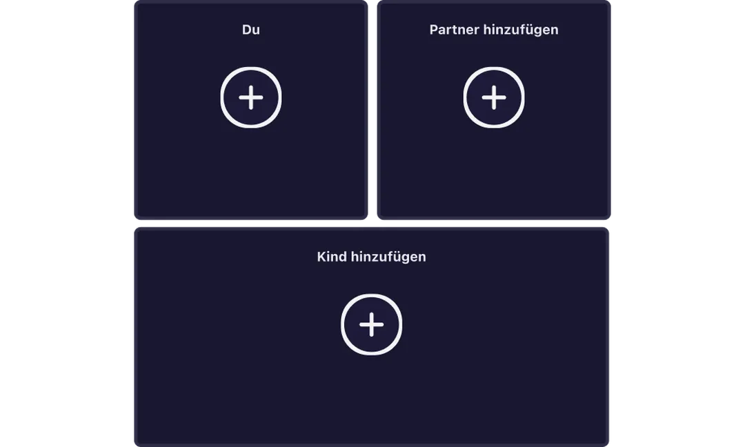 Family Setup App Screen