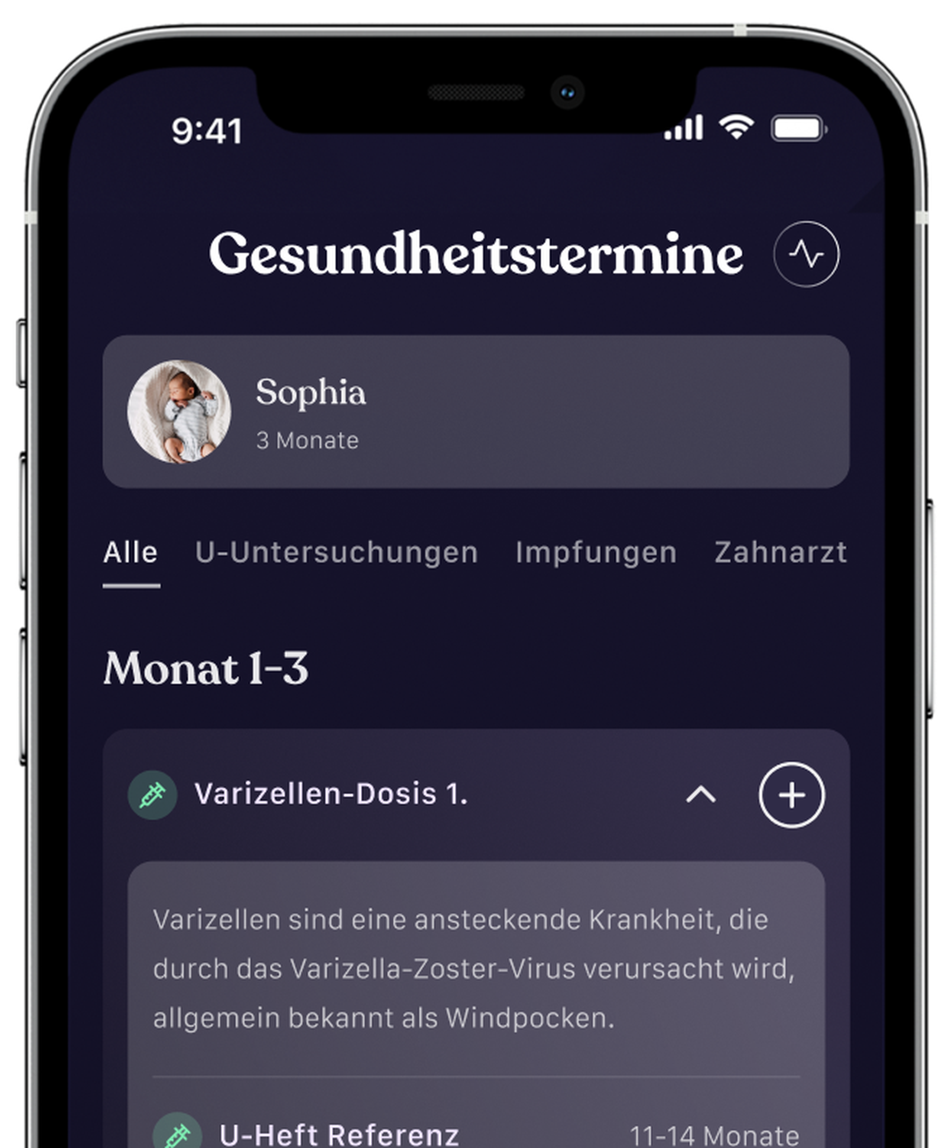 Gesundheitstermine App Screenshot