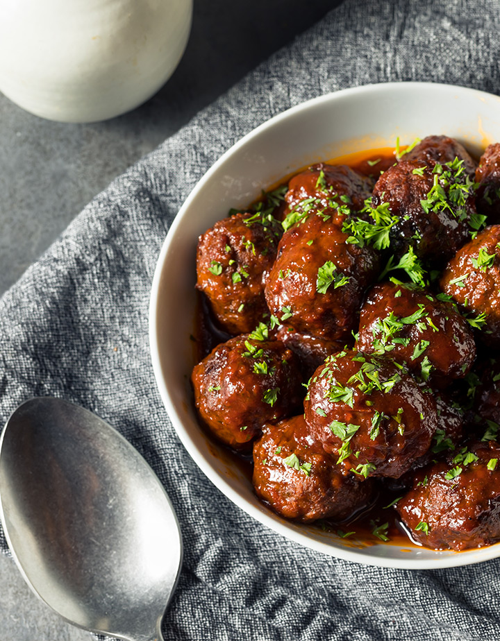 Meatballs in a bowl