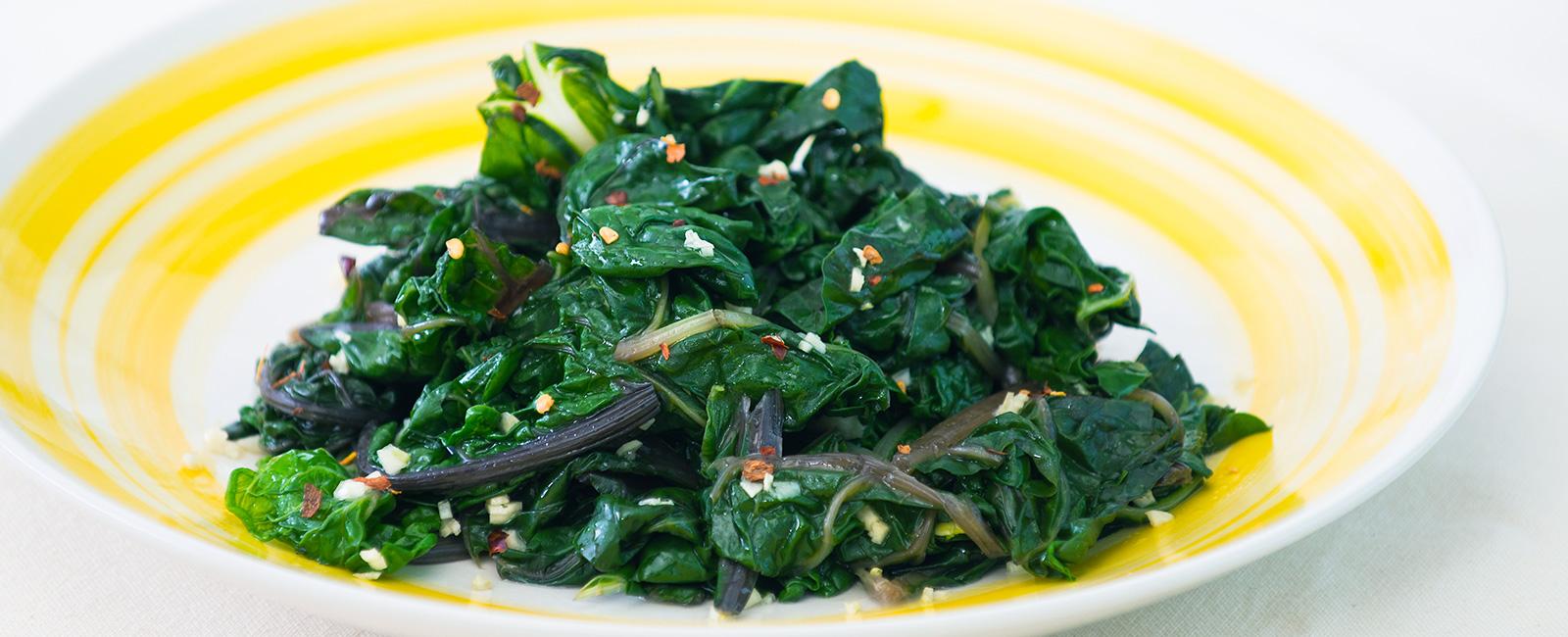Sauteed Swiss Chard with Garlic - Welch's