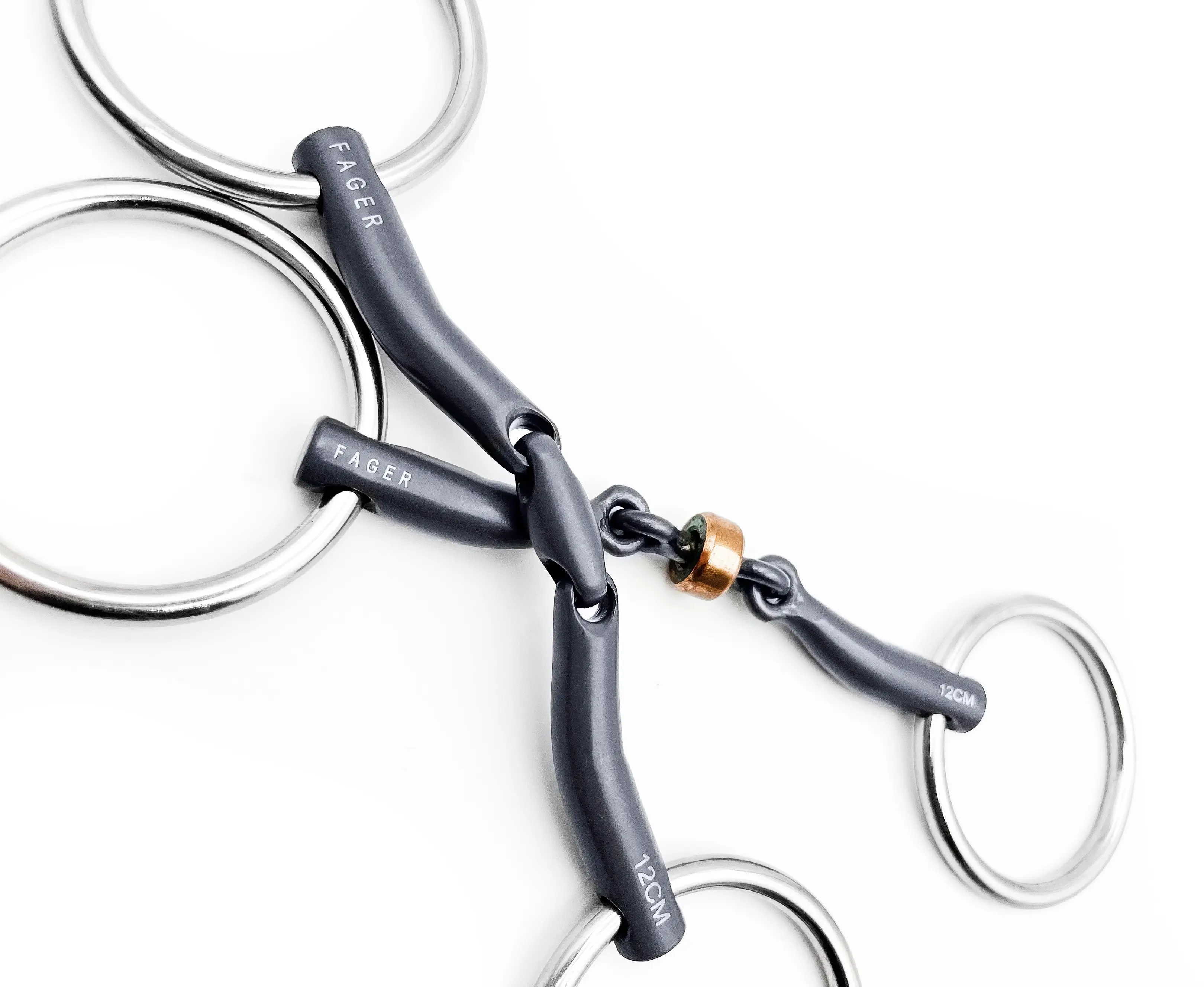 Mors Filet à Anneaux Libres Bit Master - Bouche Fer Doux 5 Pouces - Occasion