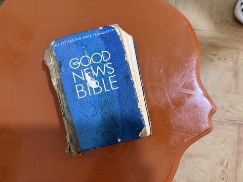 Leo brought this bible with her when she came from Sierra Leone, and kept it with her throughout her entire displacement.