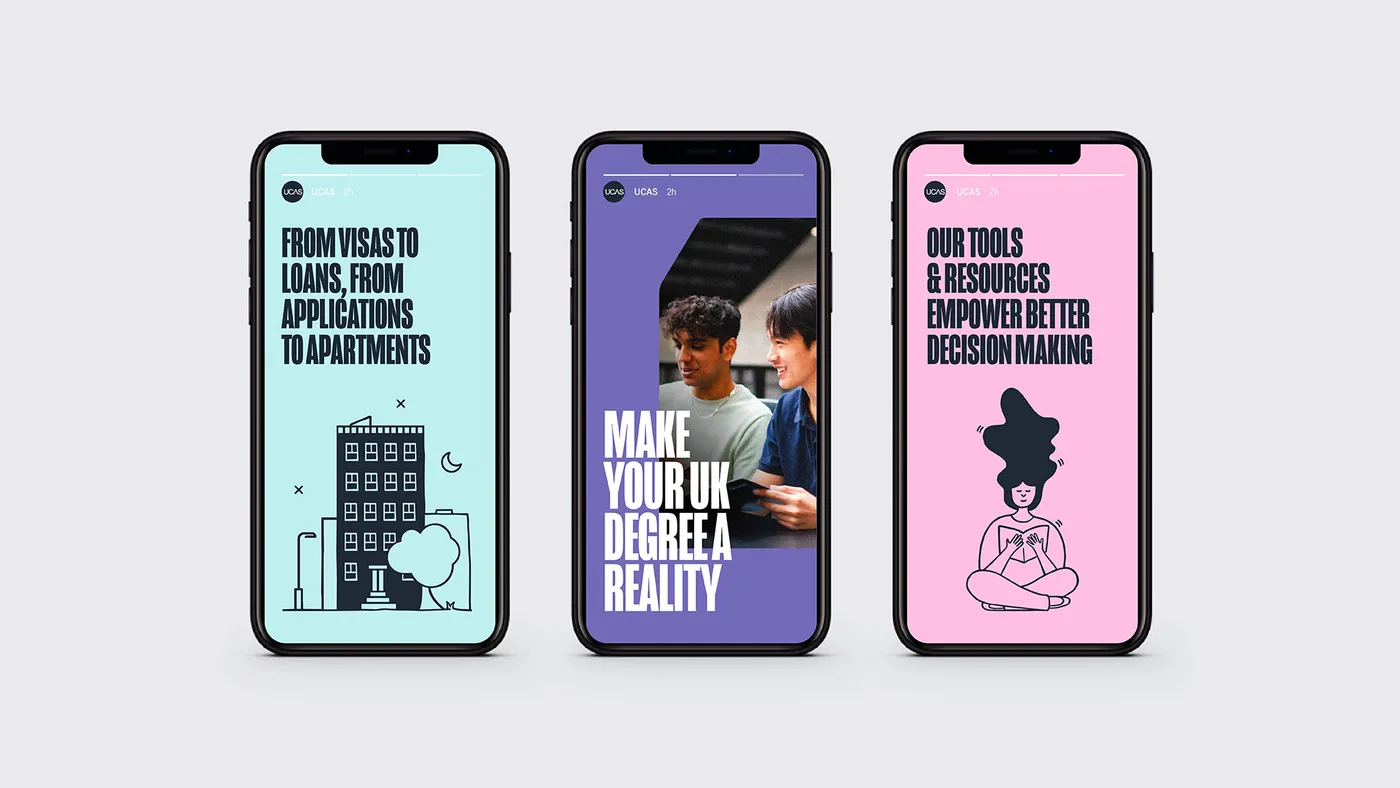 UCAS International mobile creative image