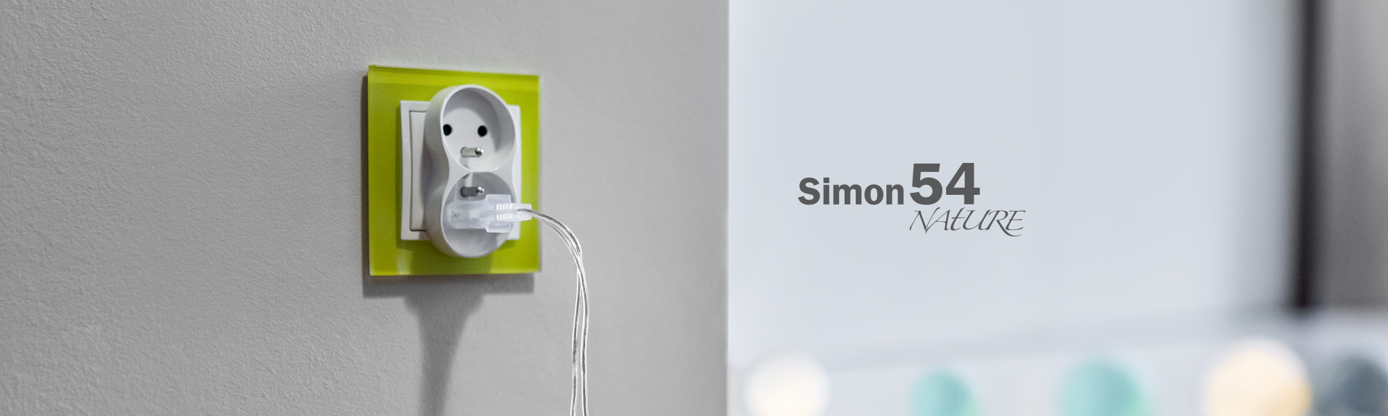 Plaque Simon 54 Nature dans une ambiance contemporaine