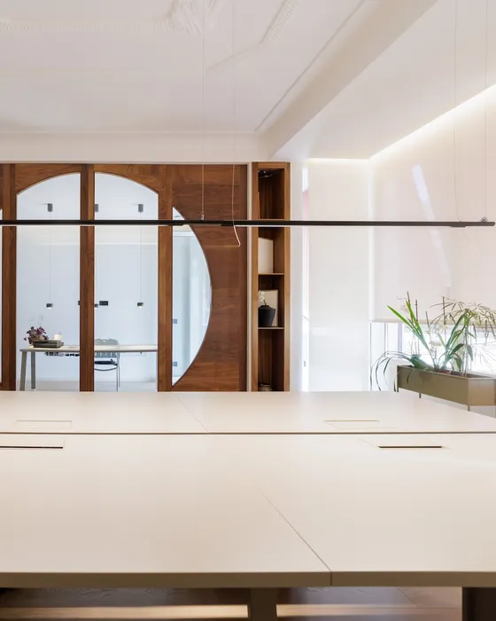 Office installation example — industrialised construction