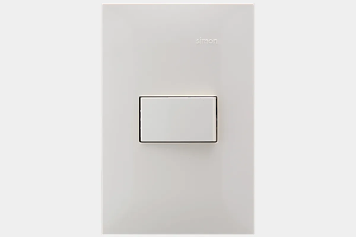 Simon 25 Plus plate in ivory finish — Neutra range.