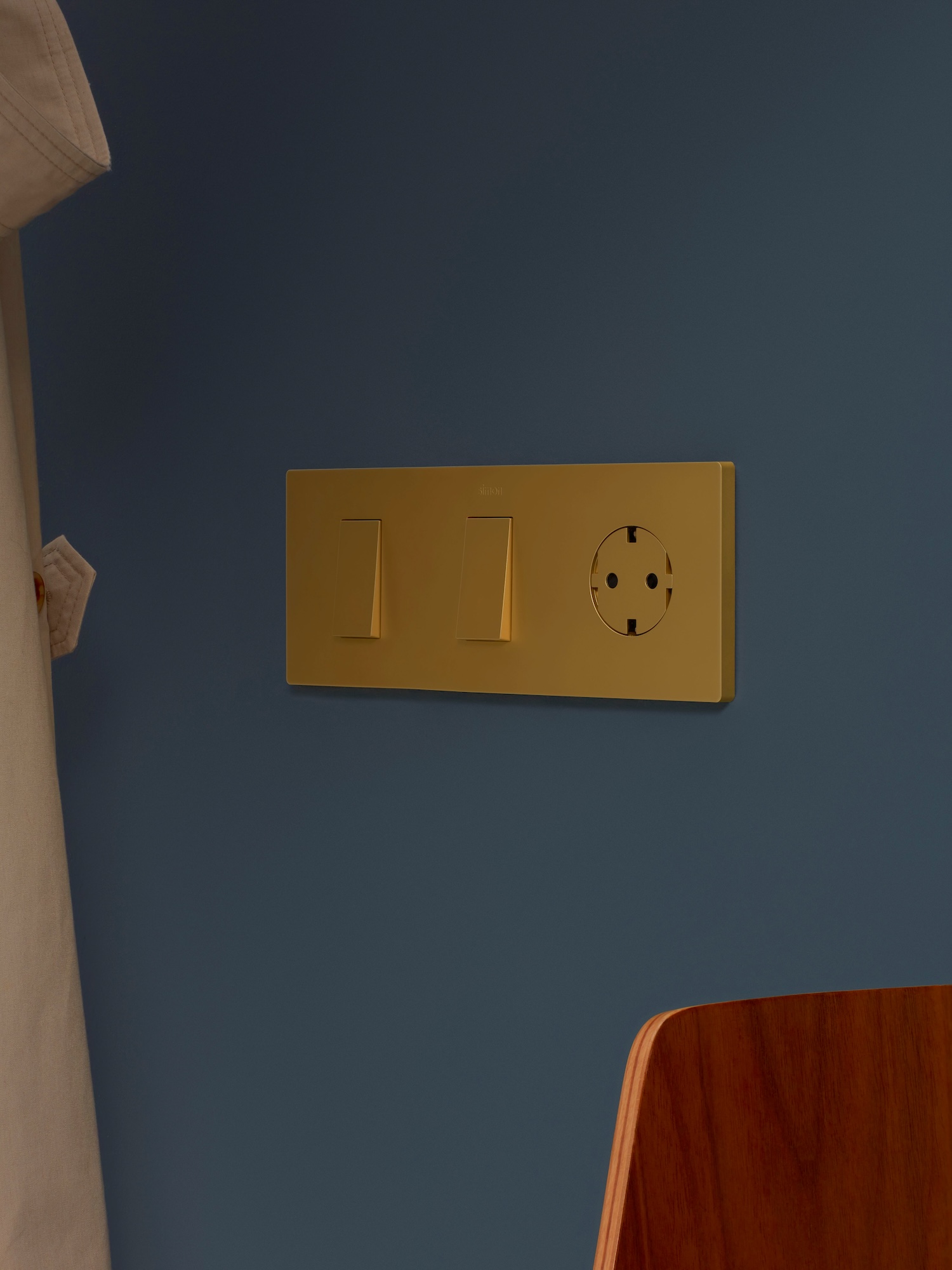 Simon H3 wiring device in a designed space