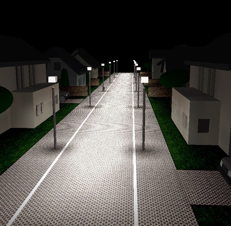 Render 3D de Simon Praga M Basic en ambiente residencial privado