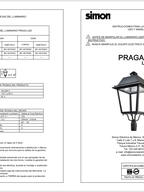 Manual de instalación Simon Praga M Basic