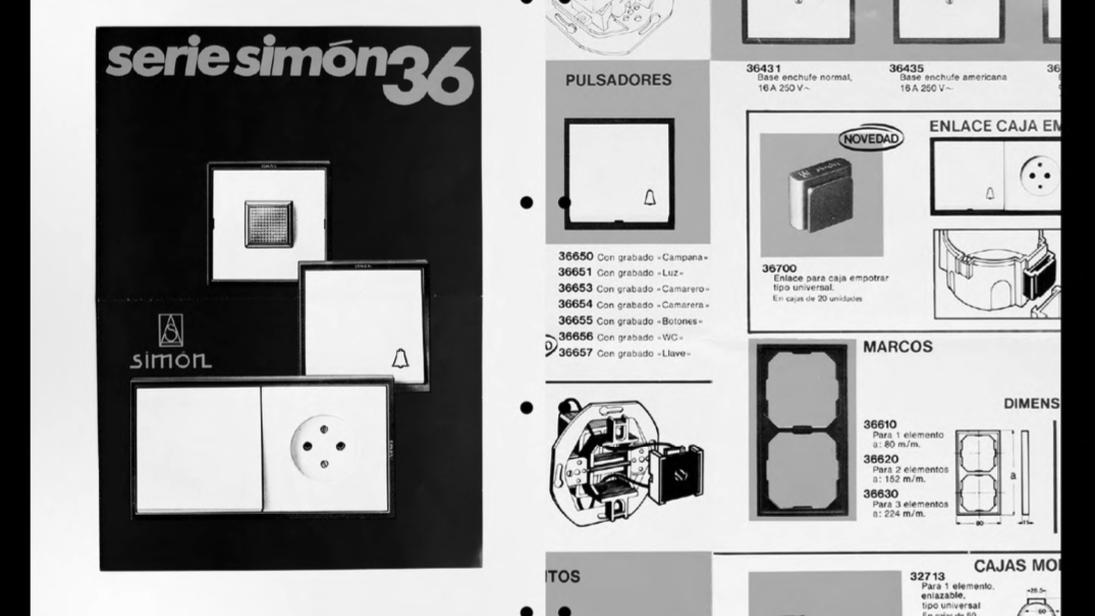 Catálogo y detalles de la Serie 36.
