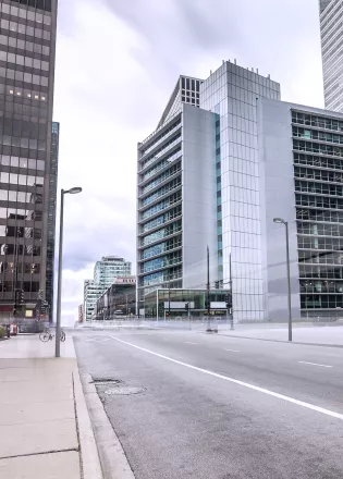 Simon Merak SXF in road lighting application — avenue or street