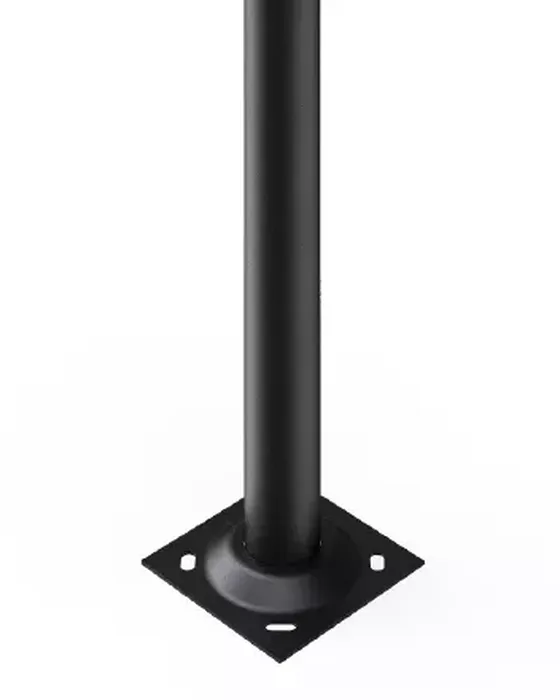 Cylindrical S235JR steel pole with embedded base plate of Simon Aurum Hera