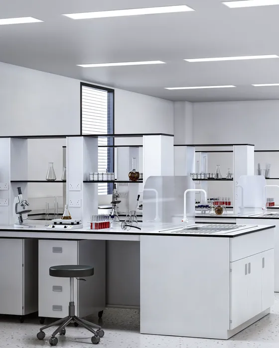 Simon 755 render — clinical precision lighting