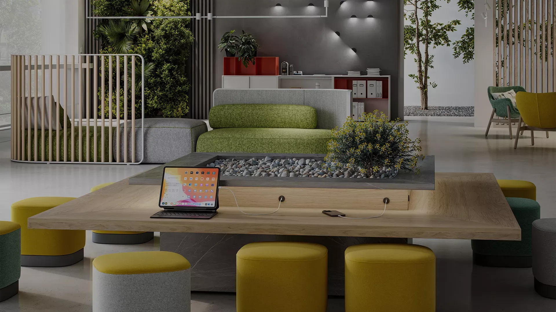 Connectivity solutions for furniture and workspaces