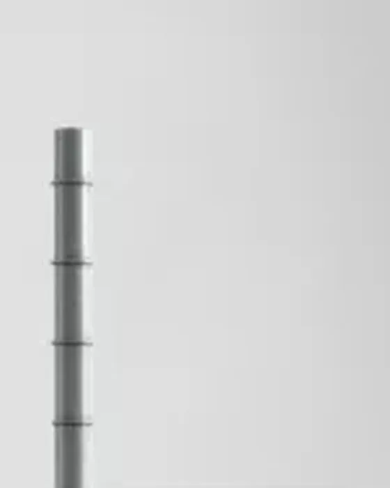 Detail of the tubular shaft of the Simon TOWER column
