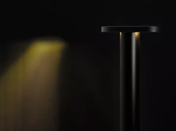 Minimalist design of Simon Aurum Hera integrated into the urban environment
