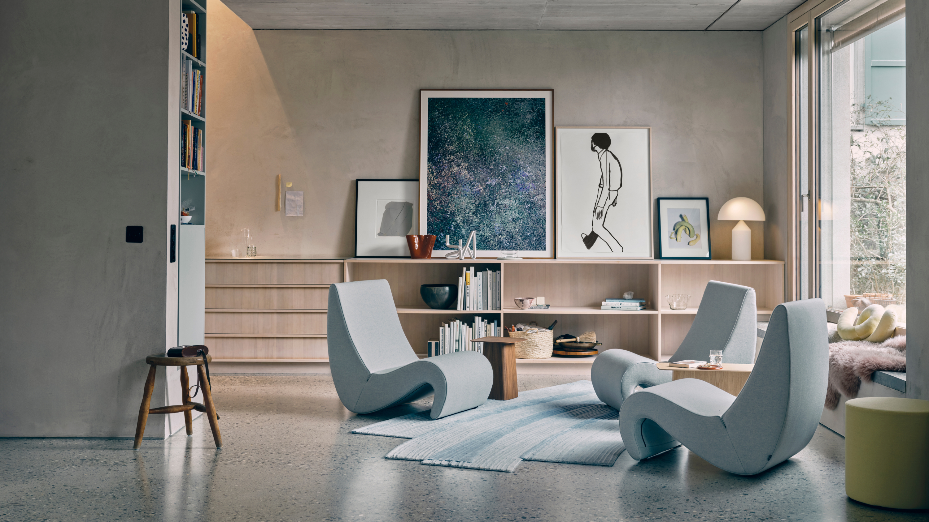 Reediciones historicas_1500_844_4 Sillones Amoebe, de la colección Panton upholstery. ©Vitra