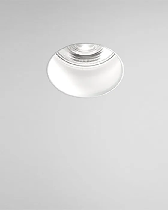 Simon Hole cylindrical downlight on a light grey background