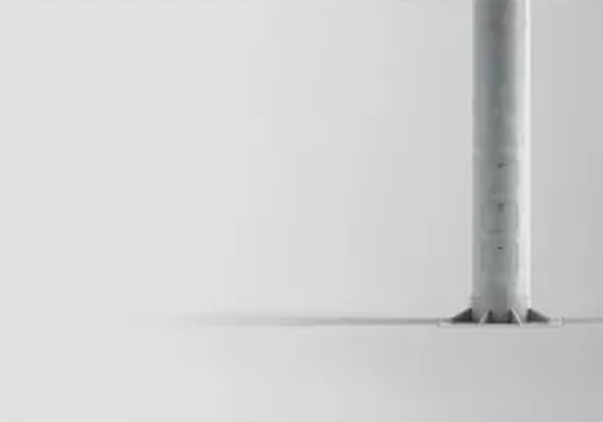Detail of the fixing base of the Simon TOWER column
