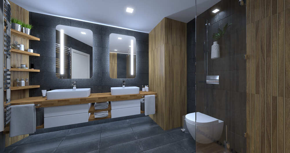 iluminación correcta de un cuarto de baño