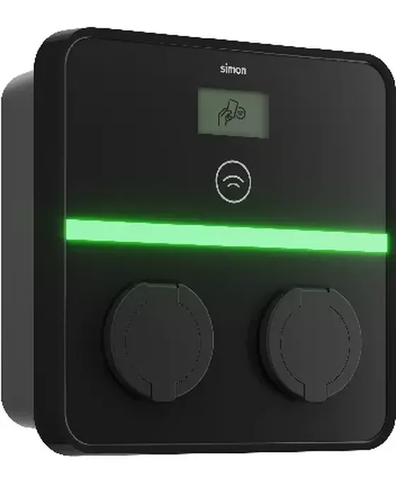 Detail of Simon Xenon functionalities: digital screen, RFID and LED strip