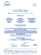 ISO 50001 - Simon - Energy Efficiency Certificate