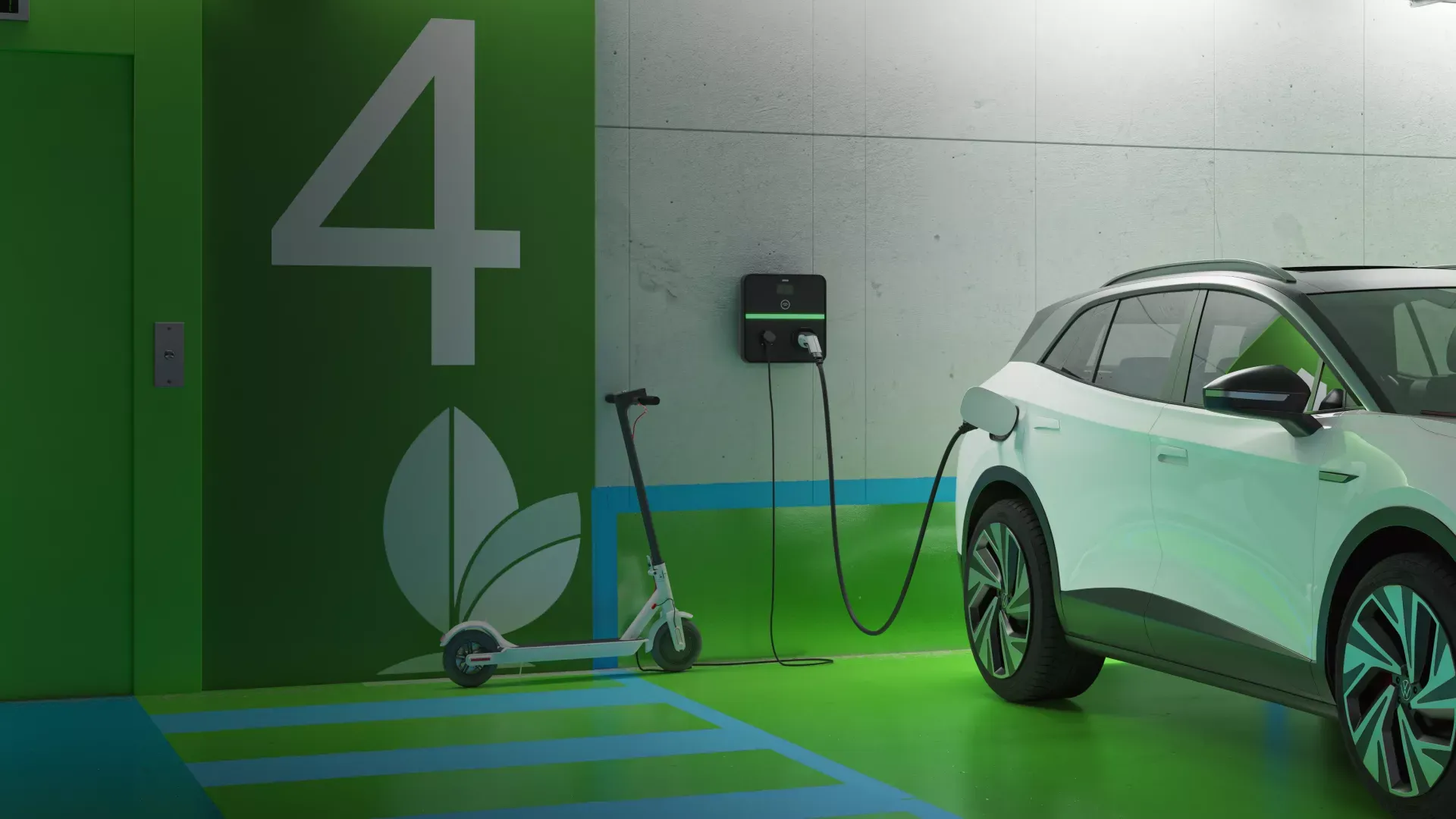 Simon Xenon electric vehicle charger for corporate environments