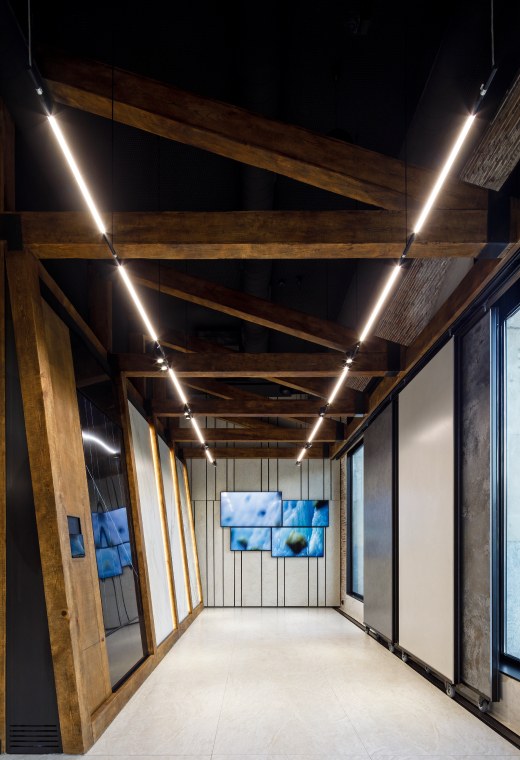 Simon Slim System Drop — luminous rain, architectural lighting system