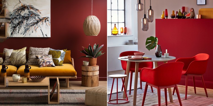 Décoration le rouge