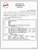 Simon - Certificación Serie iO NOM 003 INTERRUPTORES IO MX