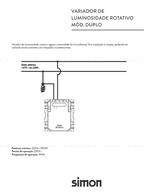 Variador de luminosidade rotativo mód. Duplo