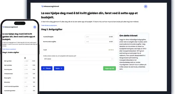 Nå kan du sette opp budsjett og betalingsplan!