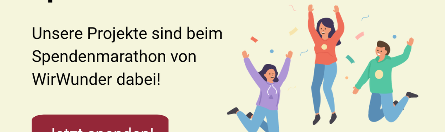WirWunder Aufruf zum Spendenmarathon
