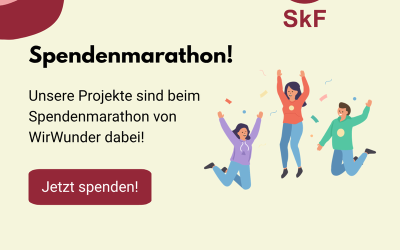 WirWunder Aufruf zum Spendenmarathon