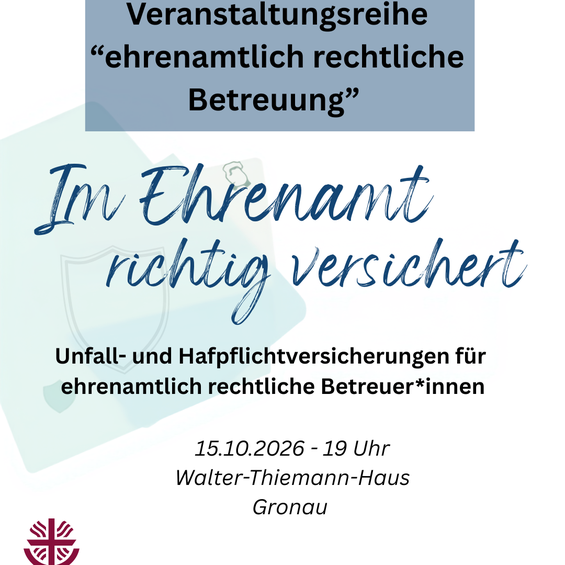 Einladung Im Ehrenamt richtig versichert