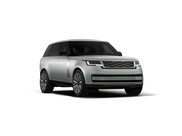 Silver luxury SUV with sleek design, prominent grille, and stylish wheels against a plain background.