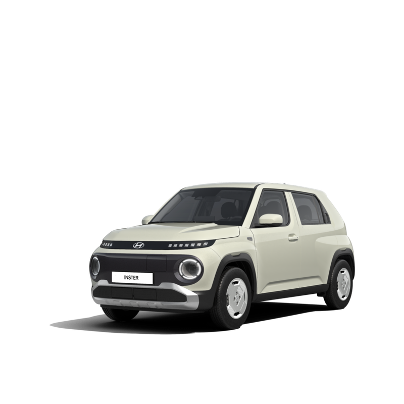 Compact SUV with a modern design in light beige, featuring distinctive round headlights and a sleek grille on a white background.