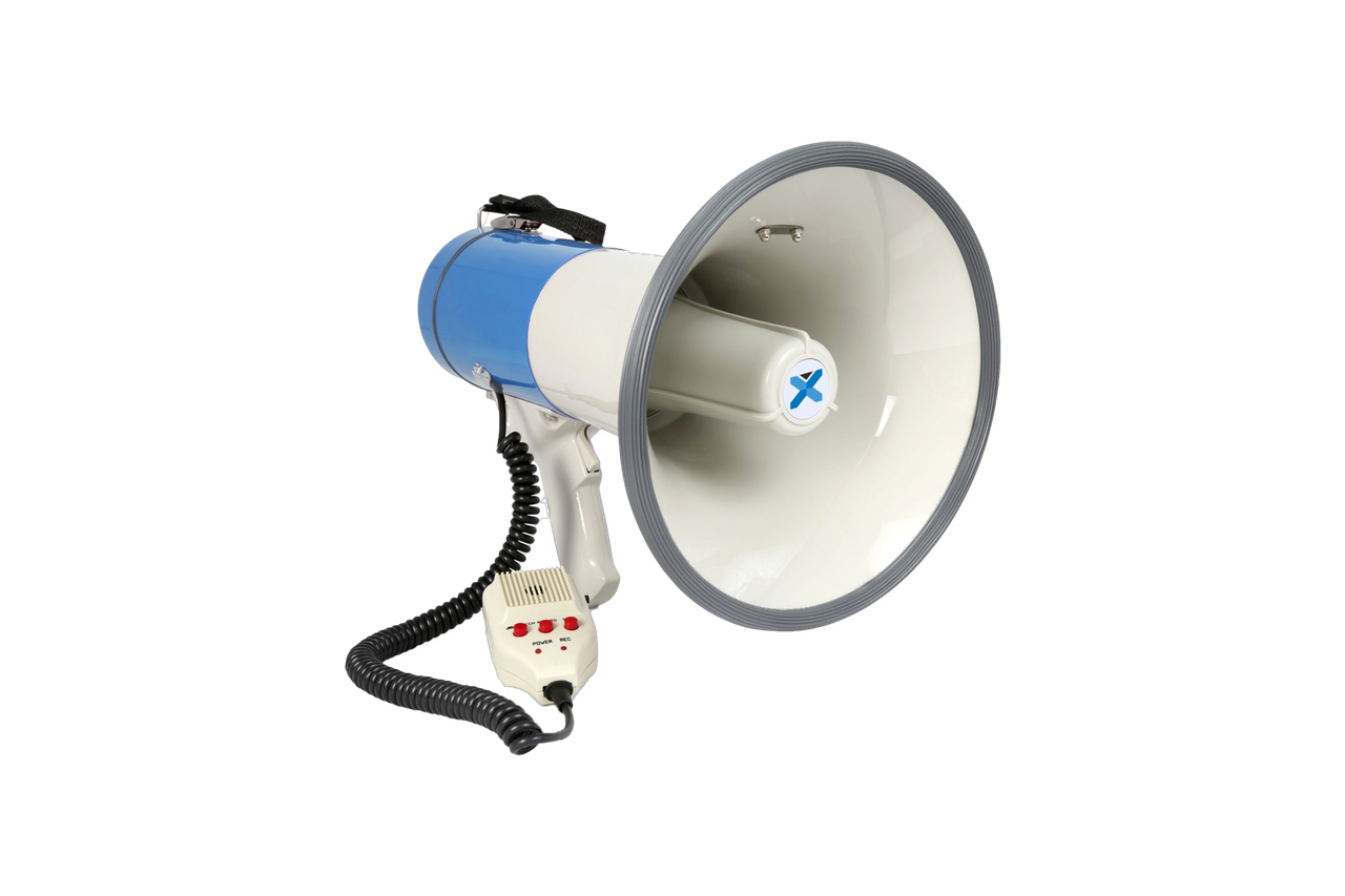 Megafoon met sirene functie huren