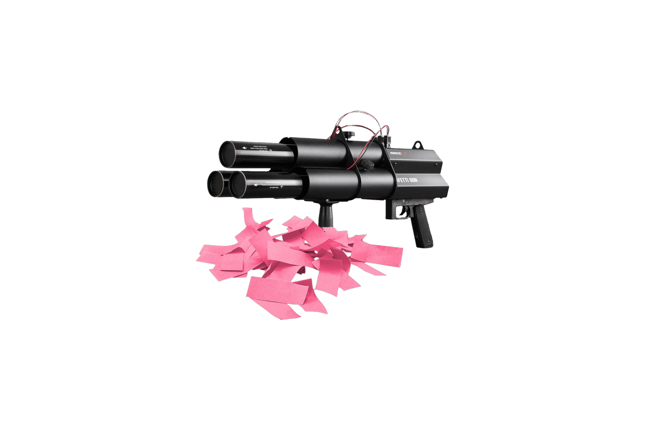Gender reveal confetti shotgun roze huren