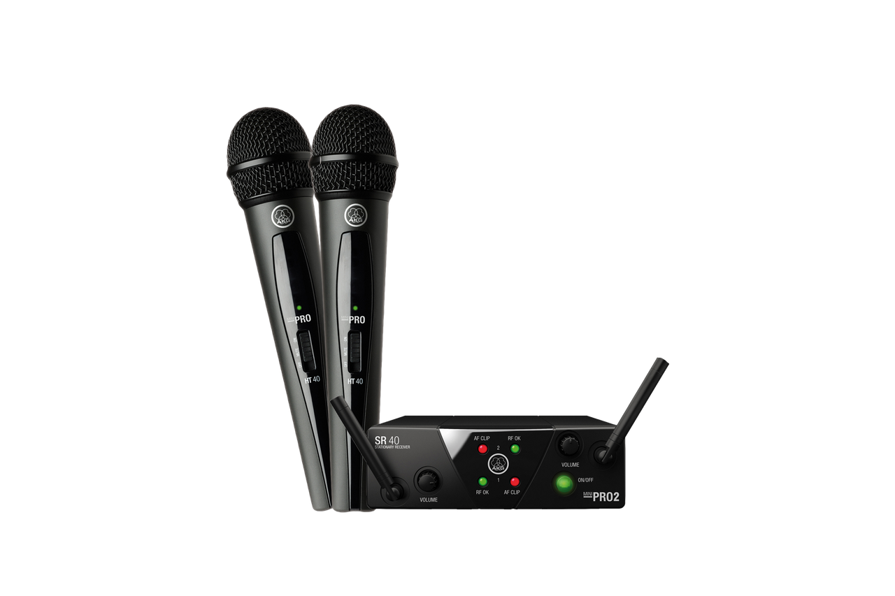 Dubbele draadloze microfoonset huren