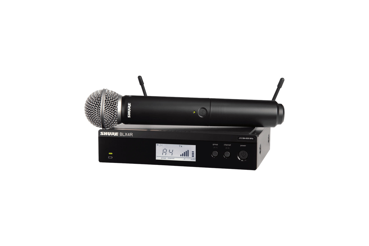 Shure BLX4 draadloos professioneel handheld microfoonsysteem huren