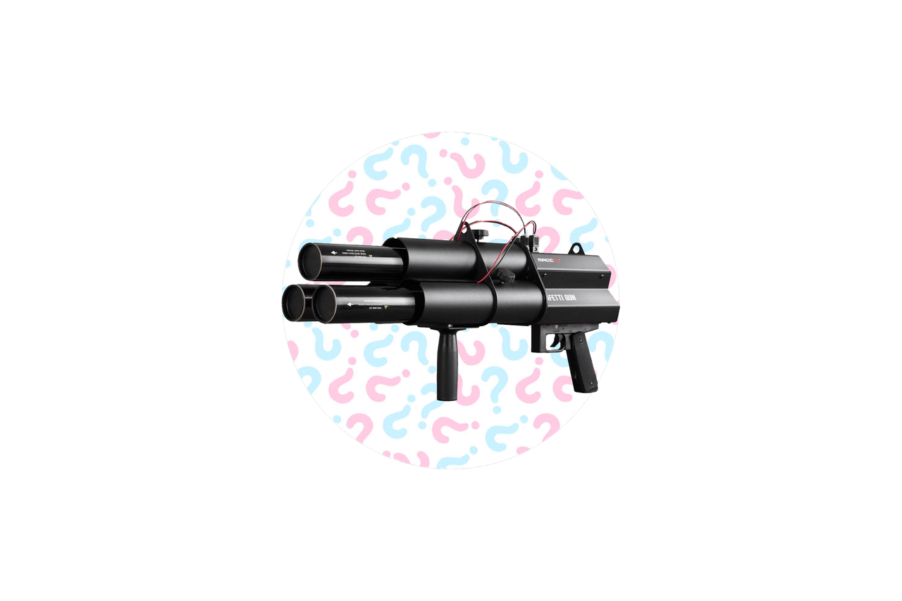 Gender reveal confetti shotgun geheim huren