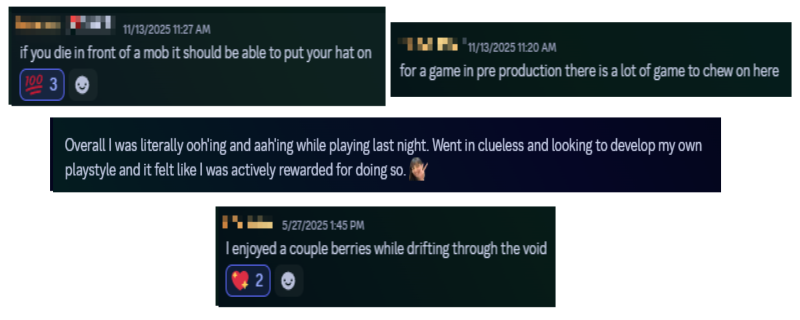 Various Discord screenshots that read: 