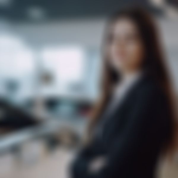 Beraterin im Autohaus