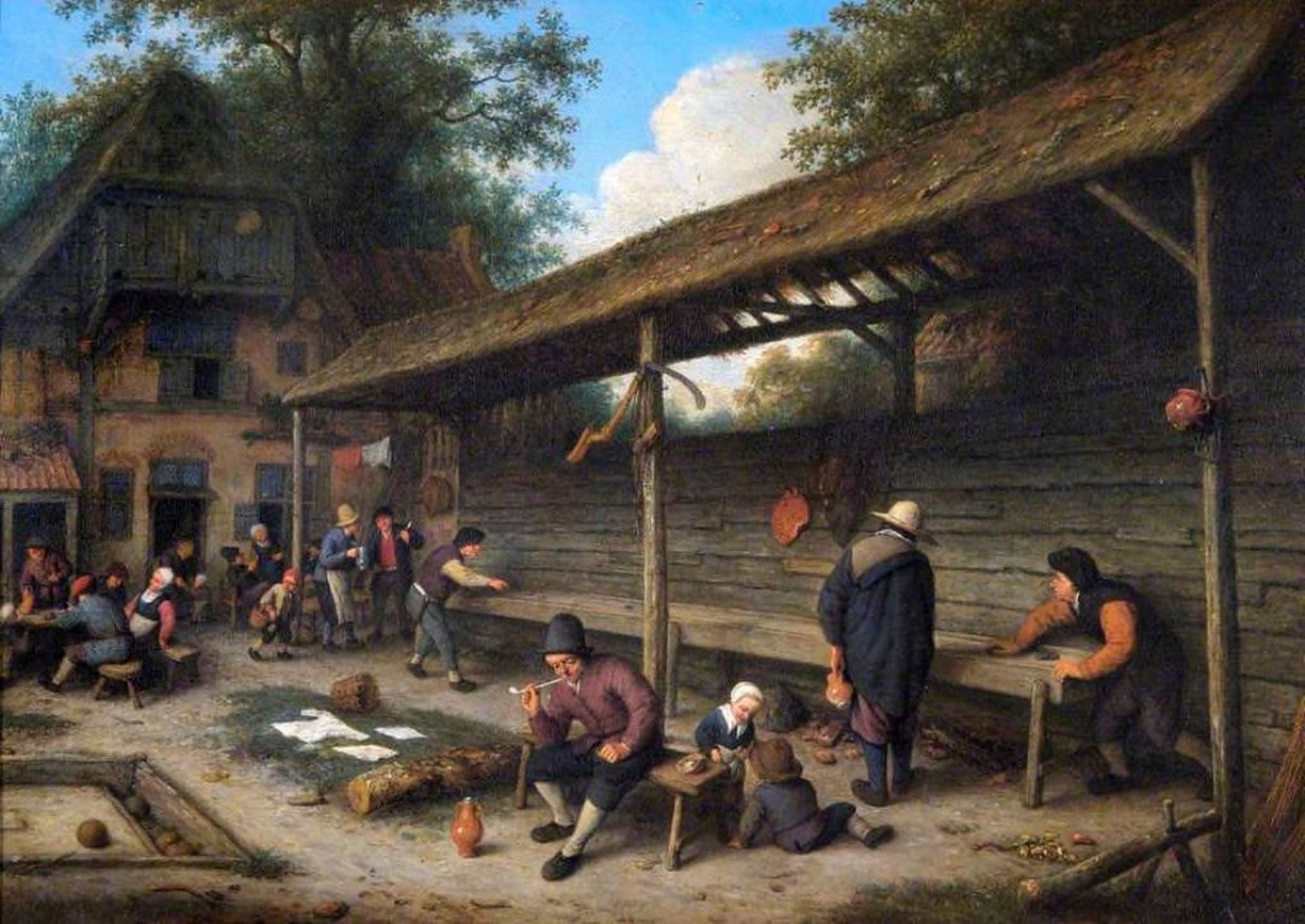 Adriaen van Ostade Shuffleboard Tavern