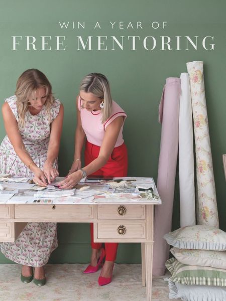 Georgia Metcalfe, Founder and creative director of French Bedroom, mentoring a business woman.