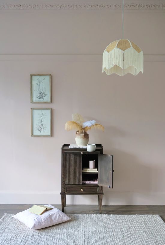 Gustavian Dark Bedside Cabinet